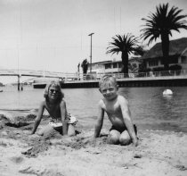 With his sister Susan at Balboa